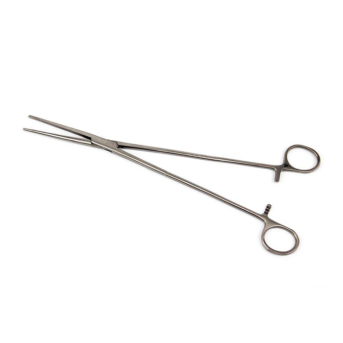 Зажим гинекологический, прямой, №2, 285 мм Зажим гинекологический, прямой, №2, 285 мм