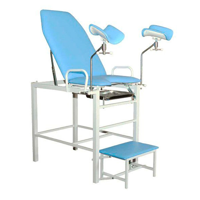 Кресло гинекологическое «Клер КГФВ 02в» с фиксированной высотой, со встроенной ступенькой