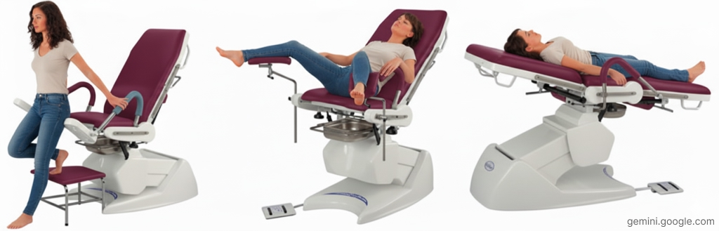 положение пациента на гинекологическом кресле